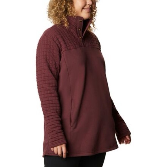 Columbia Summit ll Tunic Button Neck Pullover Sweater Sz M - Picture 8 of 8